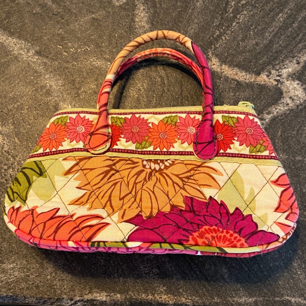 Vera Bradley Floral Pink and Green Women's Wallet Bag